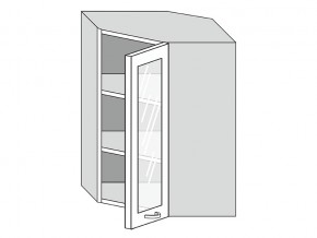 19.60.3у Шкаф настенный (h=913) угловой на 600мм со стекл. дверцей в Лесном - lesnoj.magazinmebel.ru | фото