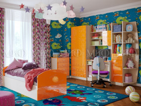 Детская комната Юниор-2 Оранжевый металлик в Лесном - lesnoj.magazinmebel.ru | фото