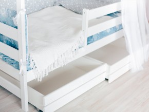 Детская кровать Домик Эко с ящиками белый в Лесном - lesnoj.magazinmebel.ru | фото - изображение 3
