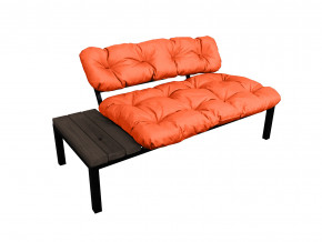 Диван Дачный со столиком оранжевая подушка в Лесном - lesnoj.magazinmebel.ru | фото