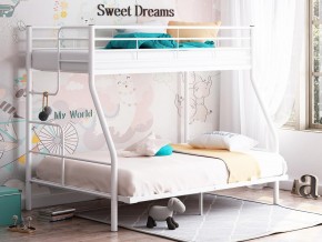 Двухъярусная кровать Гранада-3 140 белый в Лесном - lesnoj.magazinmebel.ru | фото
