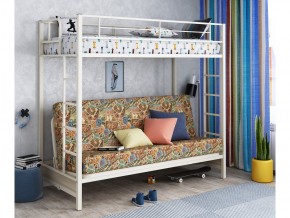 Двухъярусная кровать с диваном Мадлен Слоновая кость-марки в Лесном - lesnoj.magazinmebel.ru | фото