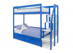 Двухъярусная кровать Svogen с ящиками синий в Лесном - lesnoj.magazinmebel.ru | фото