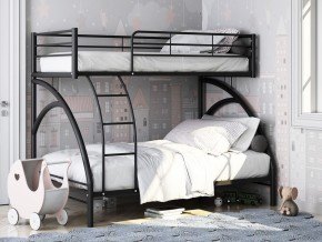Двухъярусная кровать Виньола 2 Черная в Лесном - lesnoj.magazinmebel.ru | фото