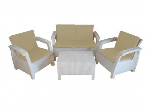 Комплект уличной мебели Yalta Premium Terrace Set белый в Лесном - lesnoj.magazinmebel.ru | фото