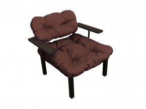 Кресло Дачное коричневая подушка в Лесном - lesnoj.magazinmebel.ru | фото