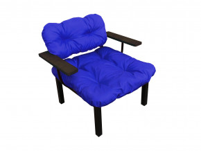 Кресло Дачное синяя подушка в Лесном - lesnoj.magazinmebel.ru | фото