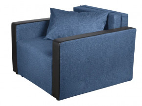 Кресло-кровать Милена с подлокотниками велюр синий в Лесном - lesnoj.magazinmebel.ru | фото