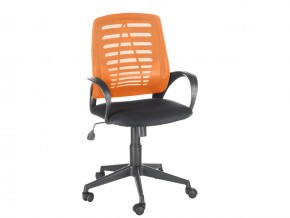 Кресло оператора Ирис стандарт оранжевый/черный в Лесном - lesnoj.magazinmebel.ru | фото - изображение 1