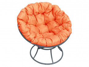 Кресло Папасан без ротанга оранжевая подушка в Лесном - lesnoj.magazinmebel.ru | фото