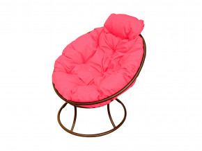 Кресло Папасан мини без ротанга розовая подушка в Лесном - lesnoj.magazinmebel.ru | фото