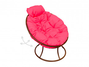 Кресло Папасан мини пружинка без ротанга розовая подушка в Лесном - lesnoj.magazinmebel.ru | фото