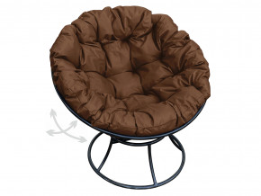 Кресло Папасан пружинка без ротанга коричневая подушка в Лесном - lesnoj.magazinmebel.ru | фото