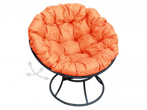 Кресло Папасан пружинка без ротанга оранжевая подушка в Лесном - lesnoj.magazinmebel.ru | фото