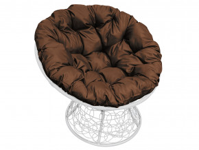 Кресло Папасан с ротангом коричневая подушка в Лесном - lesnoj.magazinmebel.ru | фото
