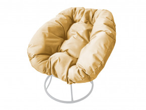 Кресло Пончик без ротанга бежевая подушка в Лесном - lesnoj.magazinmebel.ru | фото