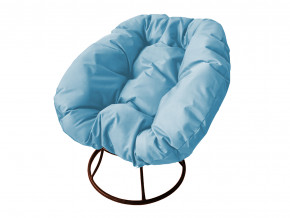 Кресло Пончик без ротанга голубая подушка в Лесном - lesnoj.magazinmebel.ru | фото