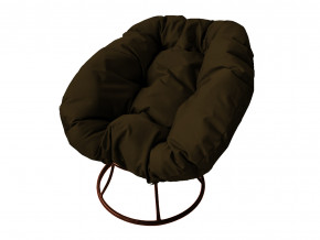 Кресло Пончик без ротанга коричневая подушка в Лесном - lesnoj.magazinmebel.ru | фото