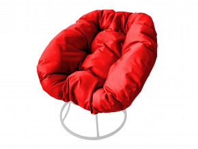 Кресло Пончик без ротанга красная подушка в Лесном - lesnoj.magazinmebel.ru | фото