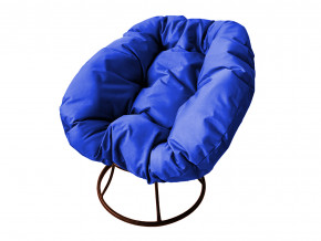 Кресло Пончик без ротанга синяя подушка в Лесном - lesnoj.magazinmebel.ru | фото - изображение 1