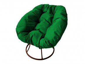 Кресло Пончик без ротанга зелёная подушка в Лесном - lesnoj.magazinmebel.ru | фото - изображение 1