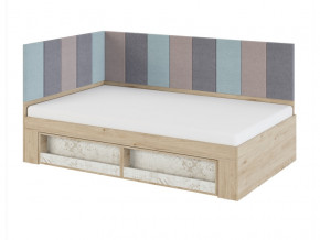 Кровать 1,2 с мягким элементом 1,2 и 2,0 Мод.2.3 в Лесном - lesnoj.magazinmebel.ru | фото