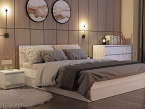 Кровать 1600 Челси Белый глянец в Лесном - lesnoj.magazinmebel.ru | фото - изображение 2
