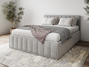 Кровать 1600 Лана серый велюр в Лесном - lesnoj.magazinmebel.ru | фото