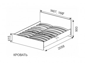 Кровать 1600х2000 ортопедическое основание в Лесном - lesnoj.magazinmebel.ru | фото