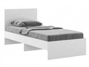 Кровать 900 Осло модуль М11 с настилом Лайт Белый в Лесном - lesnoj.magazinmebel.ru | фото