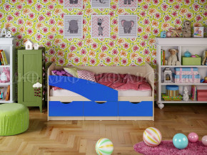 Кровать Бабочки 1600 Синий в Лесном - lesnoj.magazinmebel.ru | фото