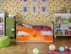 Кровать Бабочки 1800 Оранжевый металлик в Лесном - lesnoj.magazinmebel.ru | фото