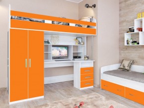 Кровать чердак Аракс винтерберг-оранжевый в Лесном - lesnoj.magazinmebel.ru | фото