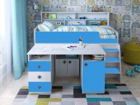 Кровать чердак Малыш-5 винтерберг-голубой в Лесном - lesnoj.magazinmebel.ru | фото