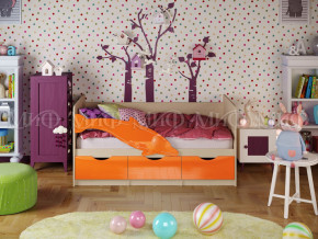 Кровать Дельфин-1 1600 Оранжевый металлик в Лесном - lesnoj.magazinmebel.ru | фото