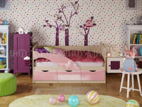 Кровать Дельфин-1 1600 Розовый металлик в Лесном - lesnoj.magazinmebel.ru | фото