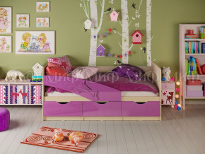 Кровать Дельфин 1600 Фиолетовый металлик в Лесном - lesnoj.magazinmebel.ru | фото