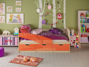 Кровать Дельфин 1600 Оранжевый металлик в Лесном - lesnoj.magazinmebel.ru | фото