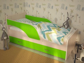 Кровать детская Максимка млечный дуб-лайм в Лесном - lesnoj.magazinmebel.ru | фото