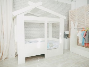 Кровать детская Теремок без ящика белая в Лесном - lesnoj.magazinmebel.ru | фото - изображение 1