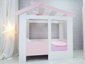 Кровать детская Теремок без ящика розовая в Лесном - lesnoj.magazinmebel.ru | фото