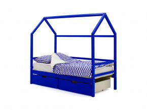 Кровать-домик Svogen с ящиками синий в Лесном - lesnoj.magazinmebel.ru | фото