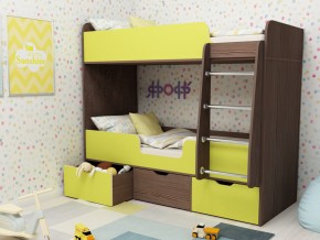 Кровать двухъярусная Малыш двойняшка бодега-лайм в Лесном - lesnoj.magazinmebel.ru | фото