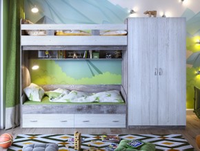 Кровать двухъярусная Юта 2 со шкафом в Лесном - lesnoj.magazinmebel.ru | фото