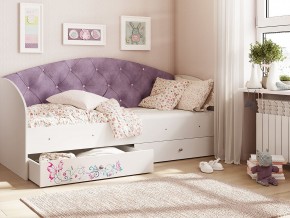 Кровать Эльза Белый-фиолетовый в Лесном - lesnoj.magazinmebel.ru | фото