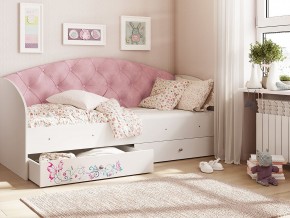 Кровать Эльза Белый-розовый в Лесном - lesnoj.magazinmebel.ru | фото