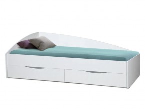 Кровать Фея-3 асимметричная 2000х900 белый в Лесном - lesnoj.magazinmebel.ru | фото - изображение 1