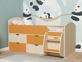 Кровать Малыш-7 Дуб-Оранжевый в Лесном - lesnoj.magazinmebel.ru | фото - изображение 1