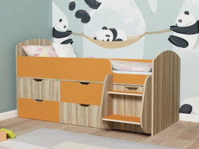Кровать Малыш-7 Ясень-оранж в Лесном - lesnoj.magazinmebel.ru | фото