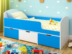 Кровать Малыш Мини Белое дерево-Голубой в Лесном - lesnoj.magazinmebel.ru | фото - изображение 1